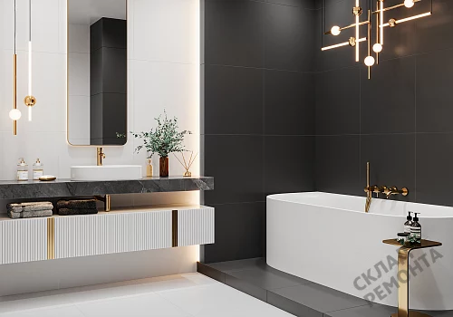 Фото Керамогранит матовый Alma Ceramica Твин GFU04WIN20R черный 600*600*9 – купить в Кемерове: цена, описание, фото. Интернет-магазин 2