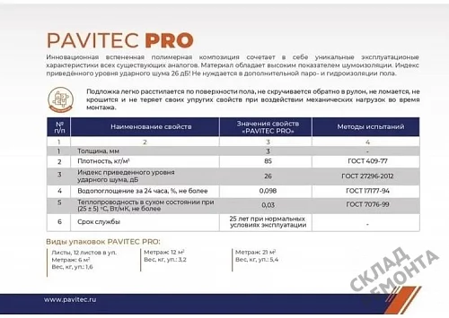 Фото Подложка рулонная Pavitec Pro 3 мм под ламинат и паркет оранжевая – купить в Кемерове: цена, описание, фото. Интернет-магазин 4