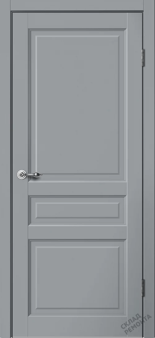 Фото Дверь FlyDoors Классик С03 серый, эмалит, без стекла – купить в Кемерове: цена, описание, фото. Интернет-магазин. 2