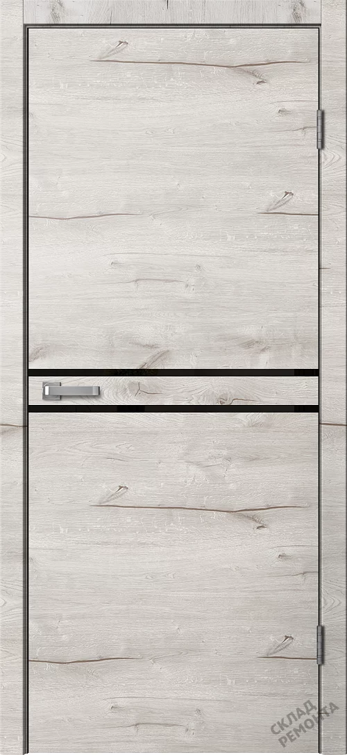 Фото Дверь FlyDoors Лофт LF03 (кромка с 4-х строн) дуб арктик, ПВХ, АБС-пластик – купить в Кемерове: цена, описание, фото. Интернет-магазин. 2