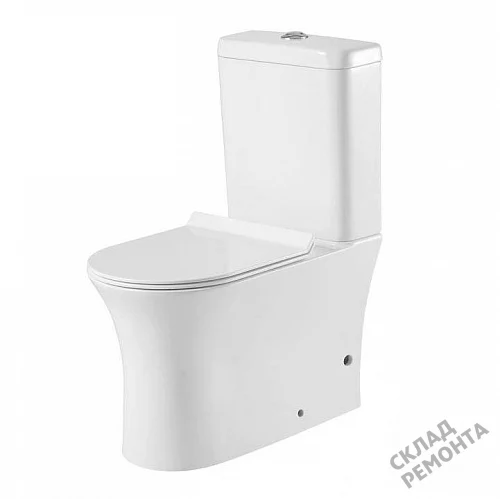 Фото Унитаз напольный Aquanet Roll-C 210764 безободковый купить в Кемерове: цена, описание, фото. Интернет-магазин 7