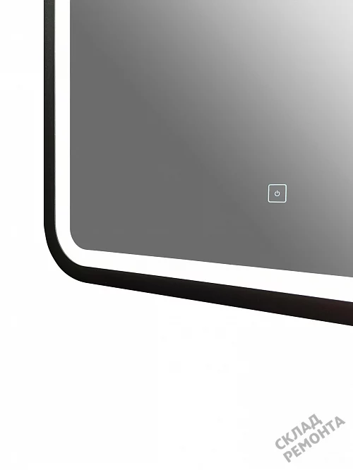 Фото Зеркало подвесное Континент Enjoy Black LED 60*80 (ЗЛП1100) с подсветкой, черный купить в Кемерове: цена, описание, фото. Интернет-магазин 7