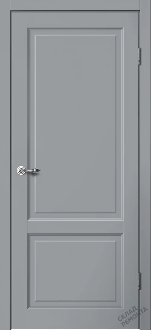 Фото Дверь FlyDoors Классик С02 серый, эмалит, без стекла – купить в Кемерове: цена, описание, фото. Интернет-магазин. 1