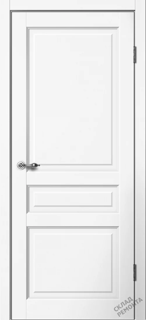Фото Дверь FlyDoors Классик С03 белый, эмалит, без стекла – купить в Кемерове: цена, описание, фото. Интернет-магазин. 2