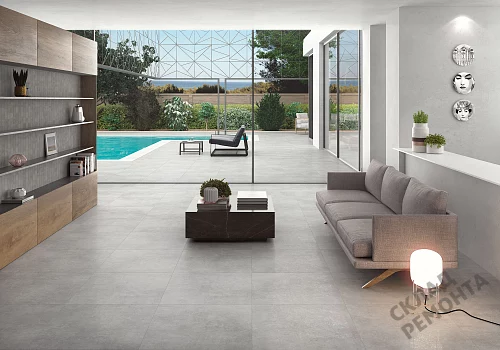 Фото Керамогранит матовый Steppe Ceramics Concrete Grey серый 600*600*9 – купить в Кемерове: цена, описание, фото. Интернет-магазин 2