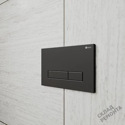 Фото Кнопка Point Меркурий PN44831BM ABS пластик черный матовый купить в Кемерове: цена, описание, фото. Интернет-магазин 2