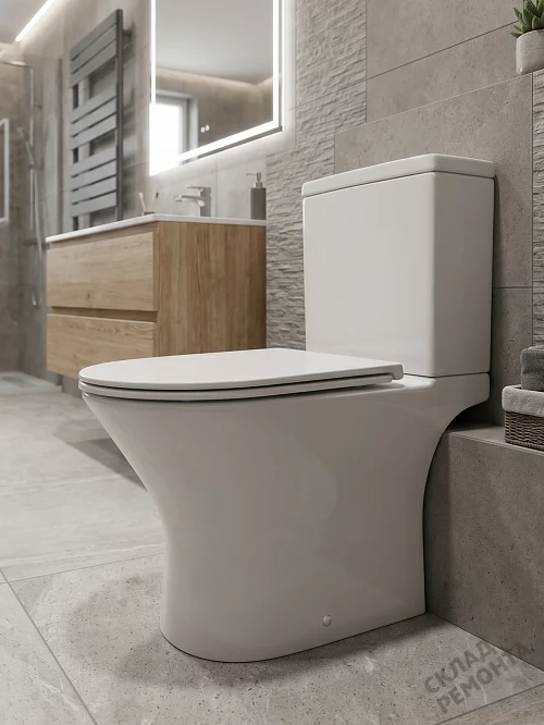 Фото Унитаз компакт напольный Calypso CS3224OK безободковый купить в Кемерове: цена, описание, фото. Интернет-магазин 1