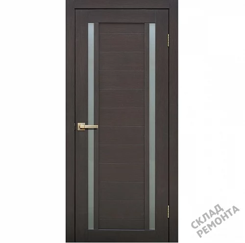 Фото Дверь FlyDoors Лайт Дорс L23 венге 3Д, микрофлекс, матовое стекло – купить в Кемерове: цена, описание, фото. Интернет-магазин. 1
