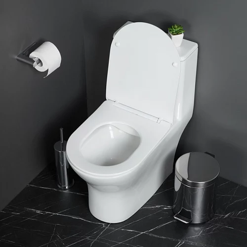 Фото Унитаз моноблок BelBagno Lounge BB8618CPR-MN/SC безободковый купить в Кемерове: цена, описание, фото. Интернет-магазин 2