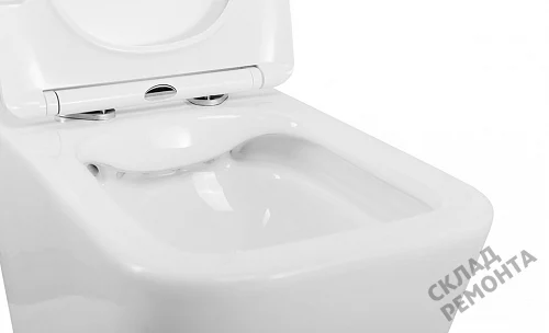 Фото Унитаз подвесной BelBagno Due 2.0 BB7107CHR/SC безободковый купить в Кемерове: цена, описание, фото. Интернет-магазин 5