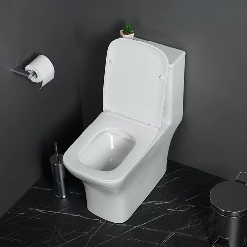 Фото Унитаз моноблок BelBagno Neon BB8617CPR-MN/SC безободковый купить в Кемерове: цена, описание, фото. Интернет-магазин 2