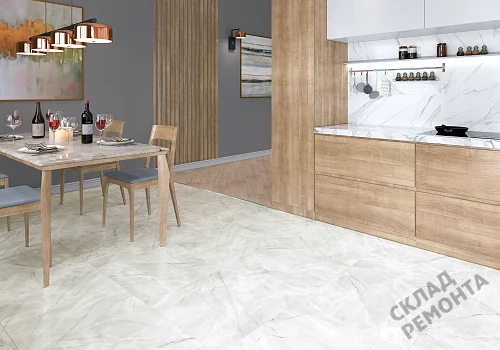Фото Керамогранит лаппатированный Alma Ceramica Ларедо GFU04LRD70L светло-серый 600*600*9 – купить в Кемерове: цена, описание, фото. Интернет-магазин 2