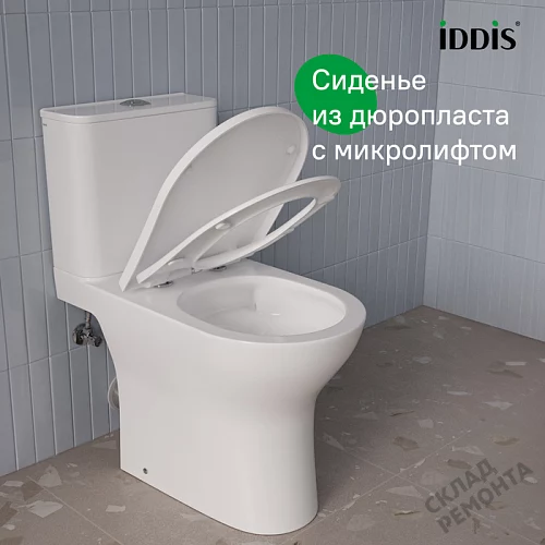 Фото Унитаз компакт напольный Iddis Зодиак Икс ZODRDSEi24 безободковый купить в Кемерове: цена, описание, фото. Интернет-магазин 10