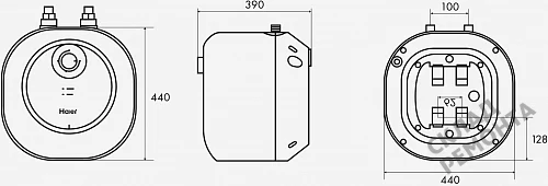 Фото Водонагреватель накопительный Haier ES30V-MQ2, 30 л – купить в Кемерове: цена, описание, фото. Интернет-магазин 6