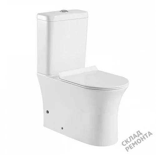 Фото Унитаз напольный Aquanet Roll-C 210764 безободковый купить в Кемерове: цена, описание, фото. Интернет-магазин 1
