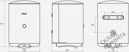 Фото Водонагреватель накопительный Haier ES50V-C1, 50 л – купить в Кемерове: цена, описание, фото. Интернет-магазин 5