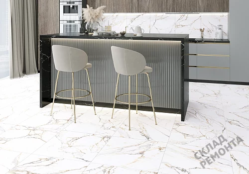 Фото Керамогранит матовый Alma Ceramica Тренди GFU04TRD04R белый 600*600*9 – купить в Кемерове: цена, описание, фото. Интернет-магазин 2
