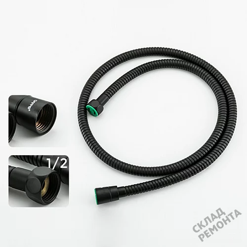 Фото Смеситель с гигиеническим душем Gappo G7217-6 однорычажный черный купить в Кемерове: цена, описание, фото. Интернет-магазин 4