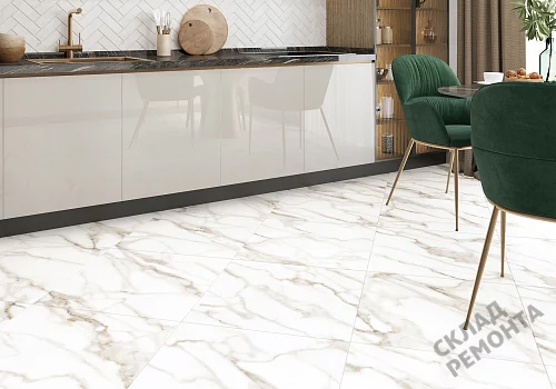 Фото Керамогранит матовый Alma Ceramica Гранада GFU6060GRD04R белый 600*600*9 – купить в Кемерове: цена, описание, фото. Интернет-магазин 5