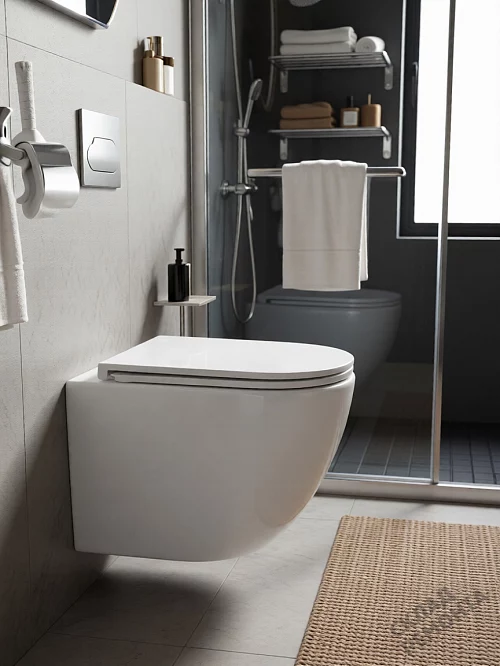 Фото Унитаз подвесной Calypso CS74UQ-OK ультратихий смыв купить в Кемерове: цена, описание, фото. Интернет-магазин 1