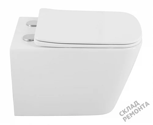 Фото Унитаз подвесной BelBagno Due 2.0 BB7107CHR/SC безободковый купить в Кемерове: цена, описание, фото. Интернет-магазин 3