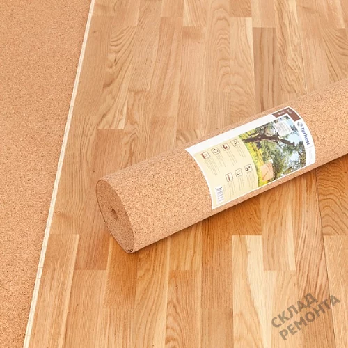 Фото Подложка рулонная Amorim пробковая, GO4CORK NATURE 2-5 мм под ламинат и паркет бежевая – купить в Кемерове: цена, описание, фото. Интернет-магазин 6