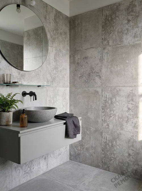 Фото Керамогранит матовый Alma Ceramica Тотем GFU6060TTM27R серый 600*600*9 – купить в Кемерове: цена, описание, фото. Интернет-магазин 1