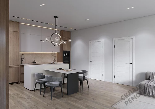 Фото Дверь FlyDoors Аура 212 сноу, полипропилен, без стекла – купить в Кемерове: цена, описание, фото. Интернет-магазин. 2