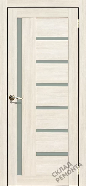 Фото Дверь FlyDoors Ла Стелла 217 ясень снежный, экошпон, матовое стекло – купить в Кемерове: цена, описание, фото. Интернет-магазин. 1