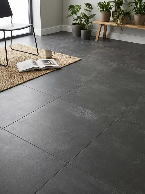 Фото Керамогранит матовый Alma Ceramica Тотем GFU6060TTM20R черный 600*600*9 – купить в Кемерове: цена, описание, фото. Интернет-магазин 1