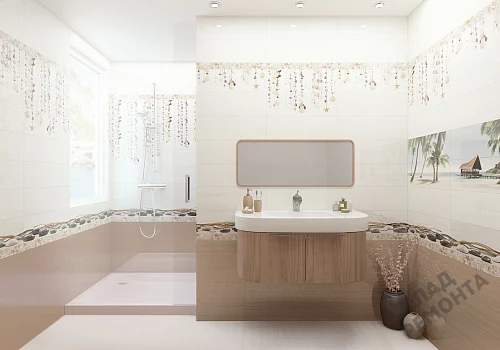 Фото Вставка Alma Ceramica Айленд DWA11ALD404 разноцветный 200*600 – купить в Кемерове: цена, описание, фото. Интернет-магазин 4